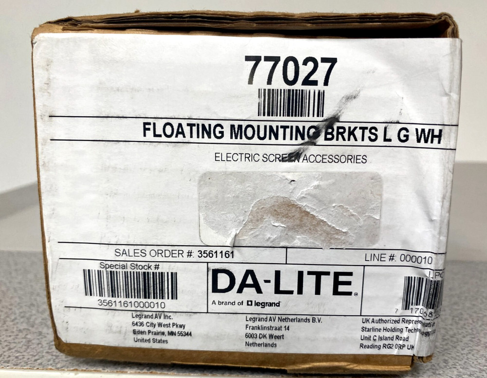 DA-LITE Floating Mounting Bracket (P/N: 77027)