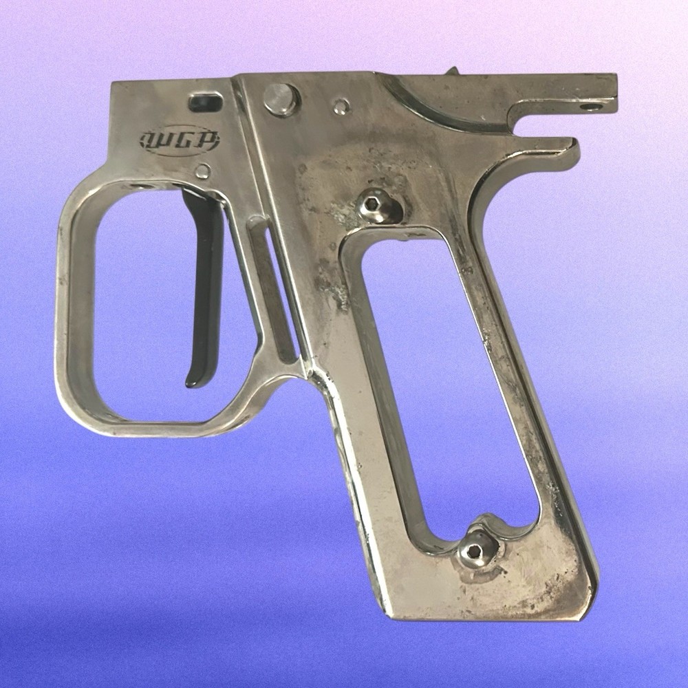 WGP Autococker Chrome Double Trigger Swing Hinge Trigger Frame Chrome :: READ::