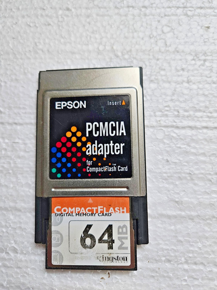 EPSON CompactFlash PC Card Adapter With 3 Flash /lexar/kington/sadisk