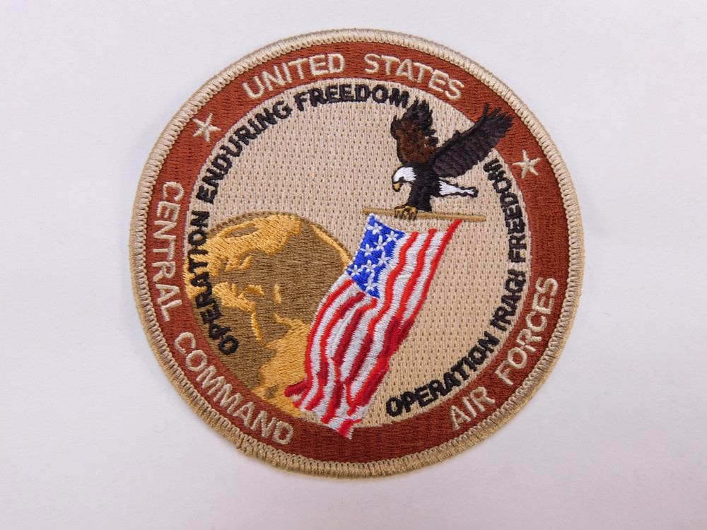 US Air Force USAF Central Command GWOT A-2 Intelligence Desert Tan DCU Patch 4"