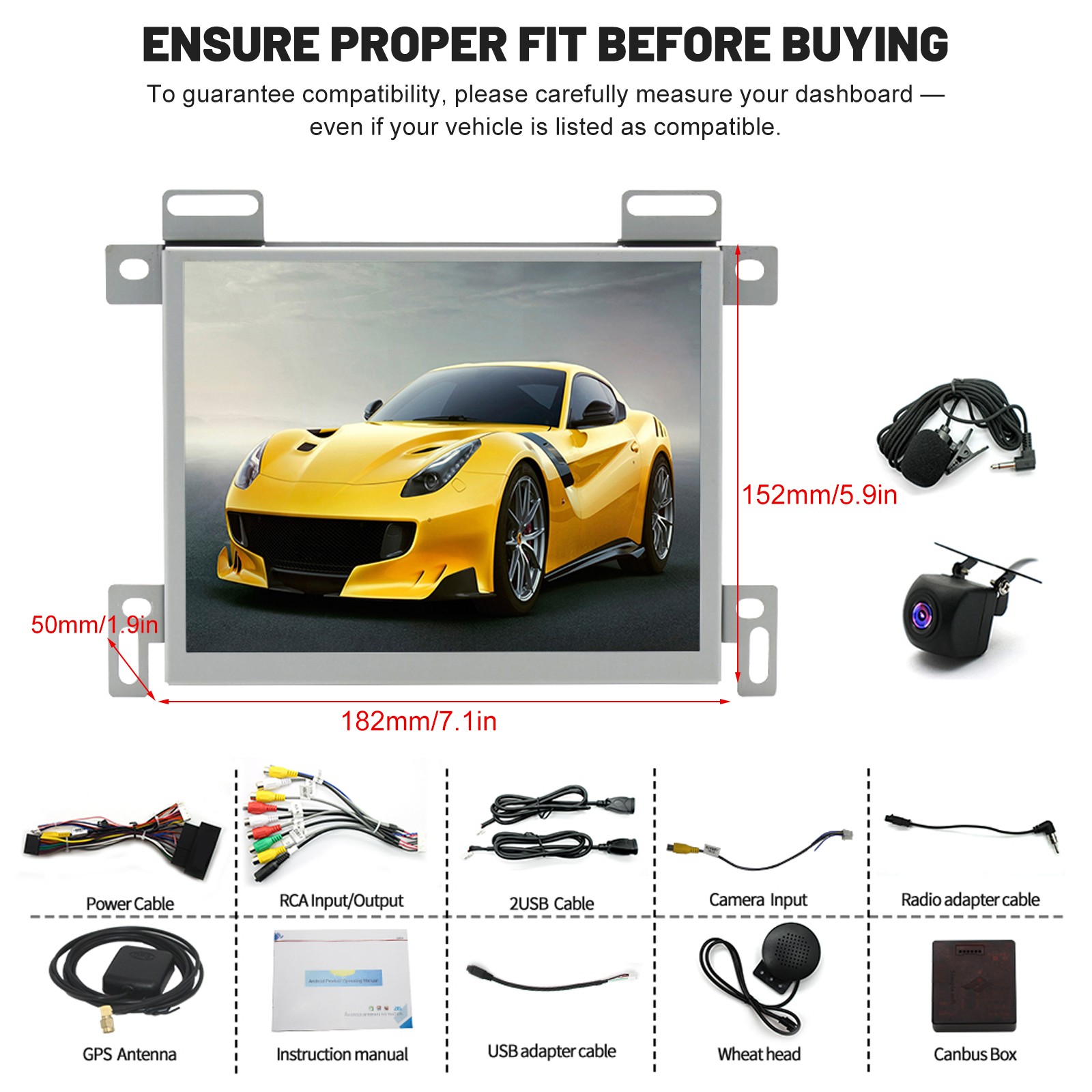 For 2011-2023 Dodge Charger Apple Carplay Android 14 Stereo Radio GPS Head Unit