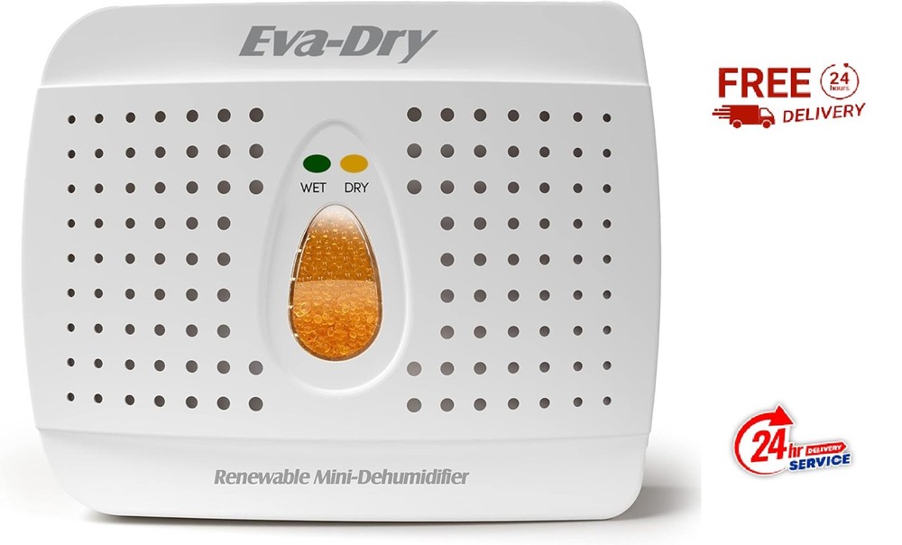 Eva-Dry E-333 Wireless Mini Dehumidifier - White /