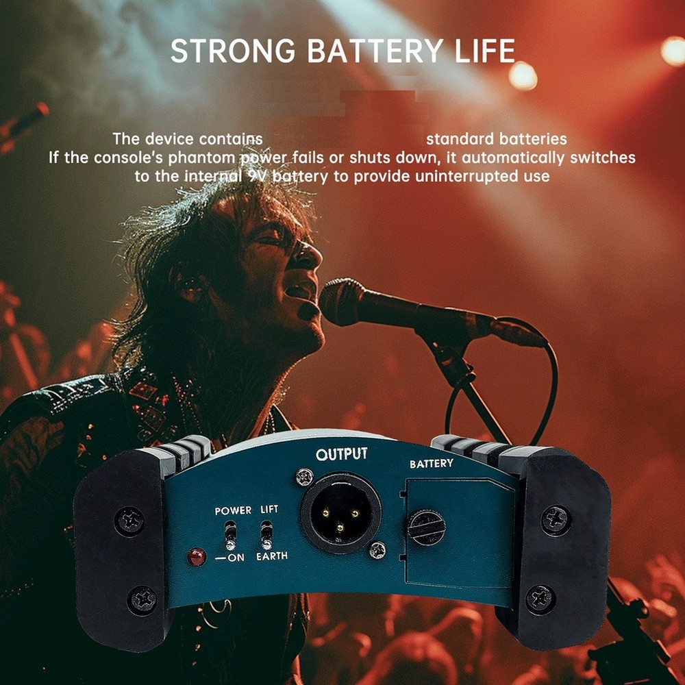 Active DI Box Impedance Converter DIBOX Stage Effector Phantom Box Active2835