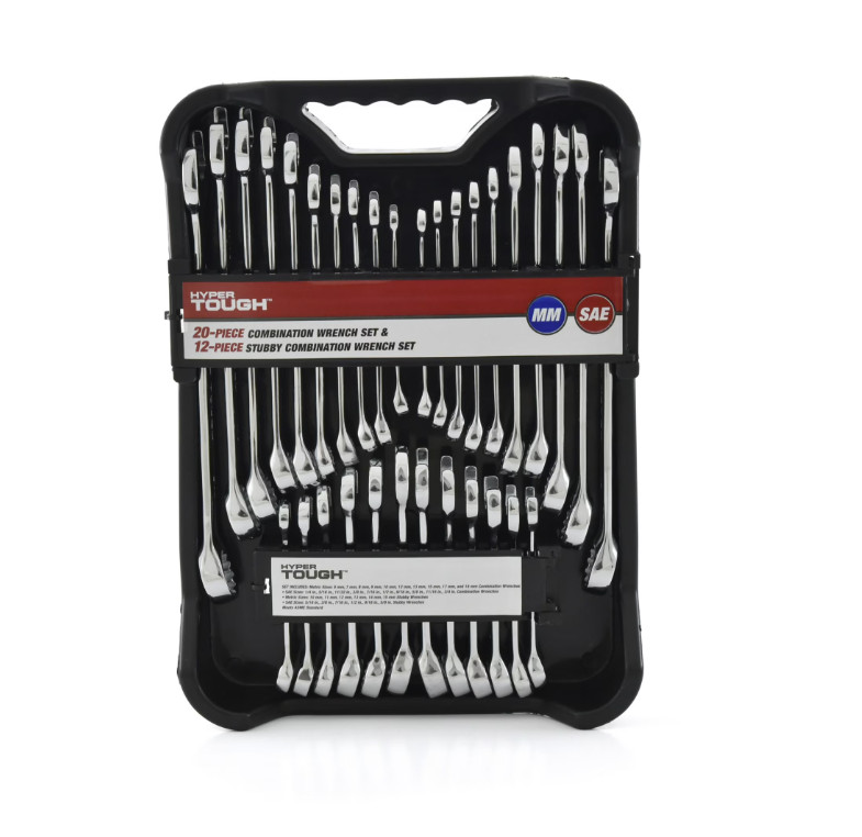 Hyper Tough 32-Piece Combination Wrench Tool Set, Hand Tools