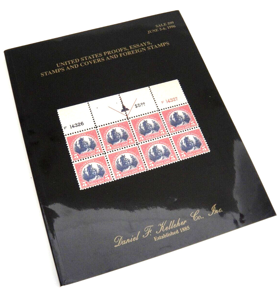 Kelleher Auction Catalog 1996 Proofs Essays Stamps Rare FDCs Civil War Hawaii