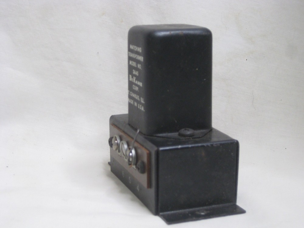 vintage DUKANE MATCHING TRANSFORMER MODEL NO. 3A45