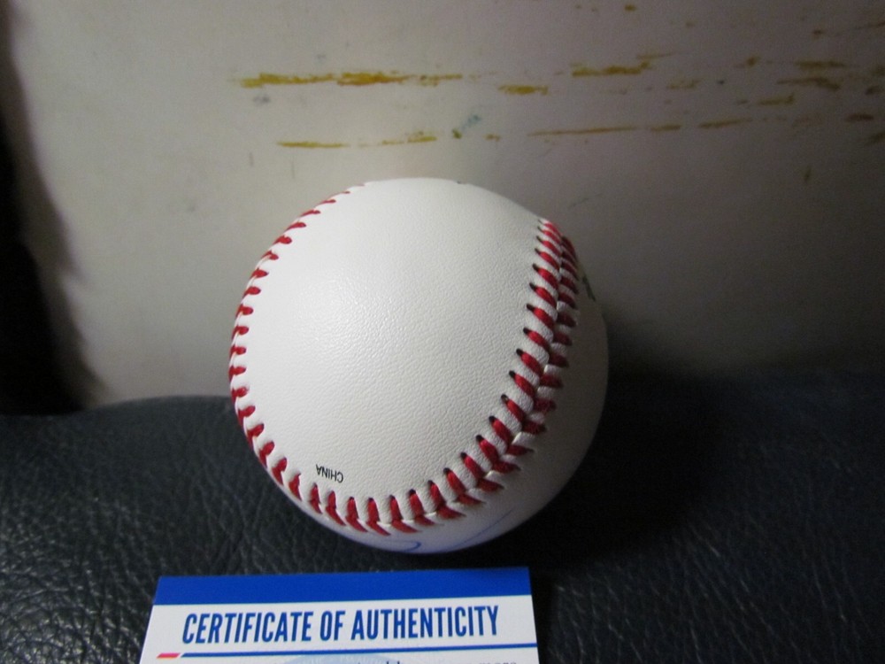 Dan Johnson signed baseball PSA Certified 2