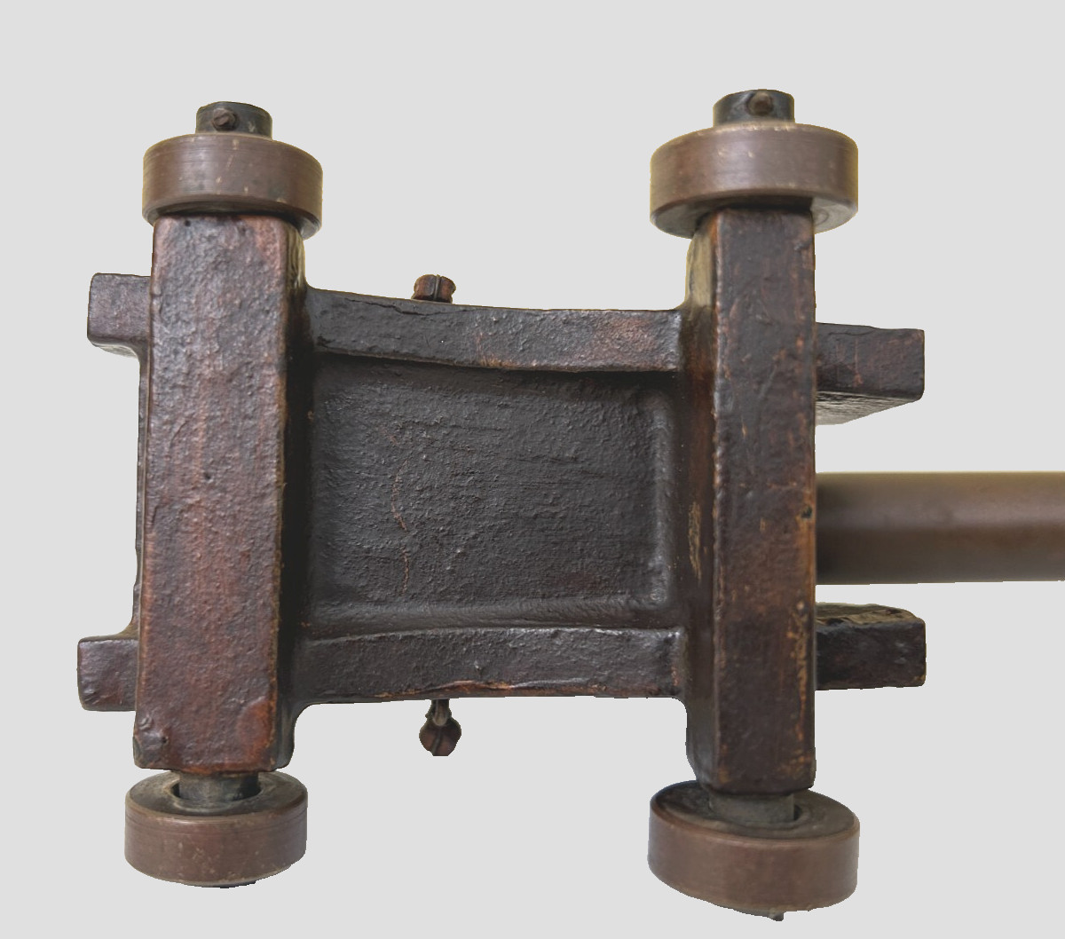 Reproduction U.S. Garrison Cannon Cast Iron With Brass Barrel Exceptional Detail