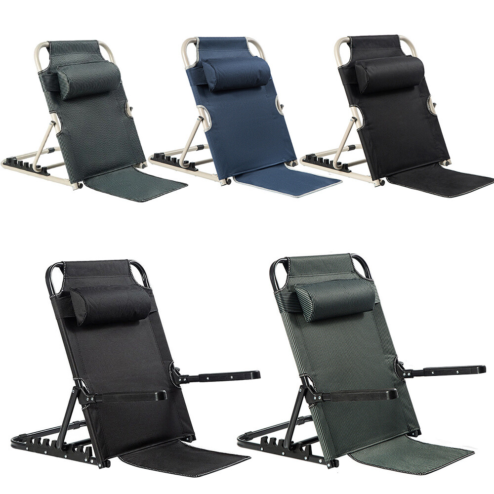 Adjustable Lifting Bed Backrest with Armrest Sit up Back Rest Chair for Bed