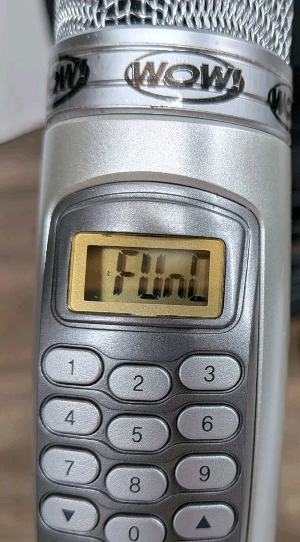 WOW! Magic Sing ED-8000 2005 Tagalog Karaoke Mic in Case with Cables - Tested