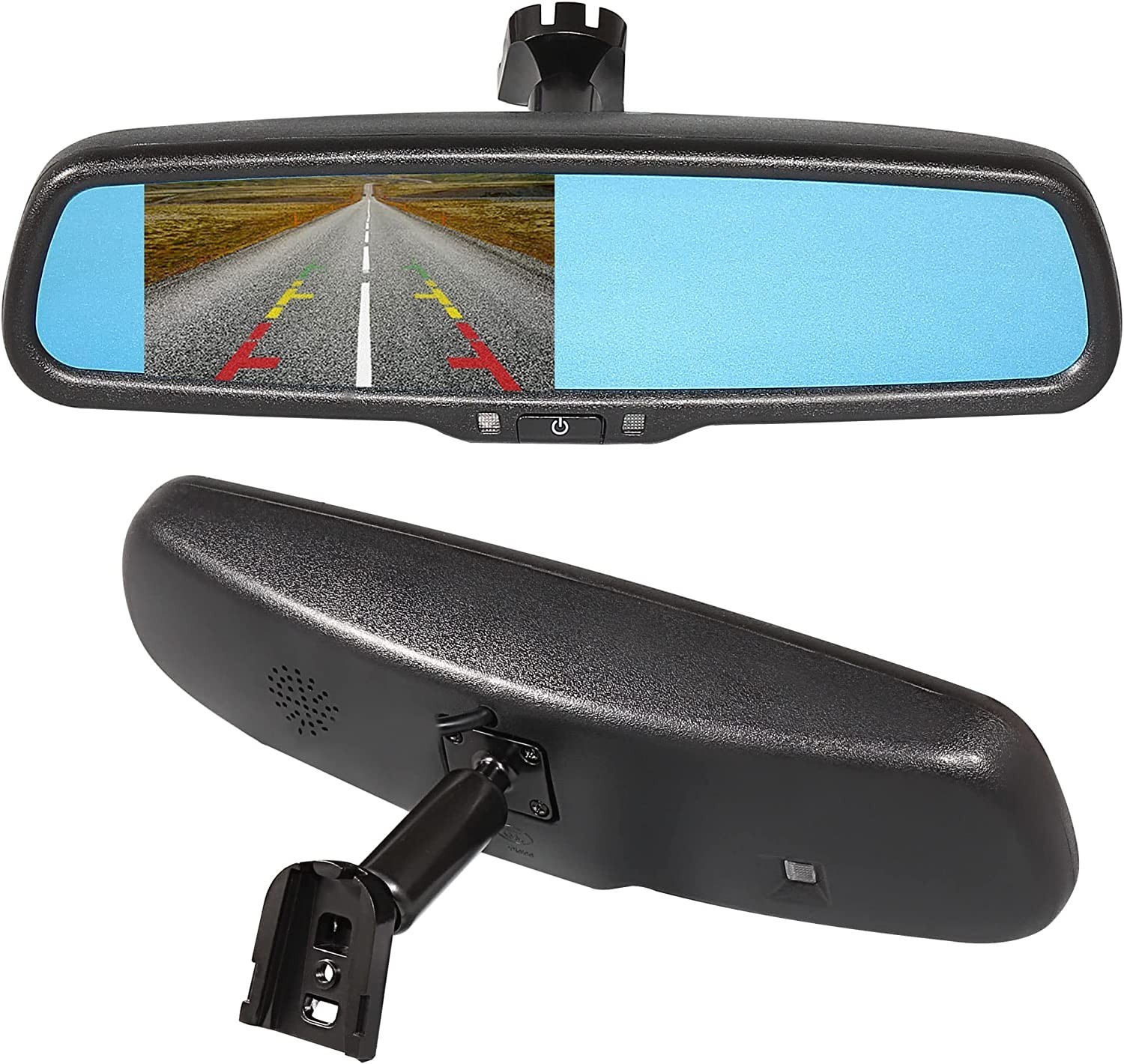 Car Rear View 4.3" LCD OEM Mirror Monitor with Backup Camera Parking Reverse Kit