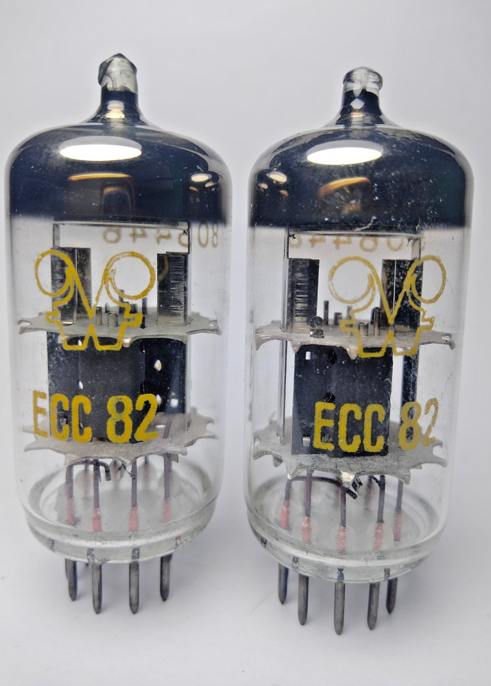 2 pcs NEW ECC82 /12AU7/ RFT AUDIO TUBES, Matched Pair