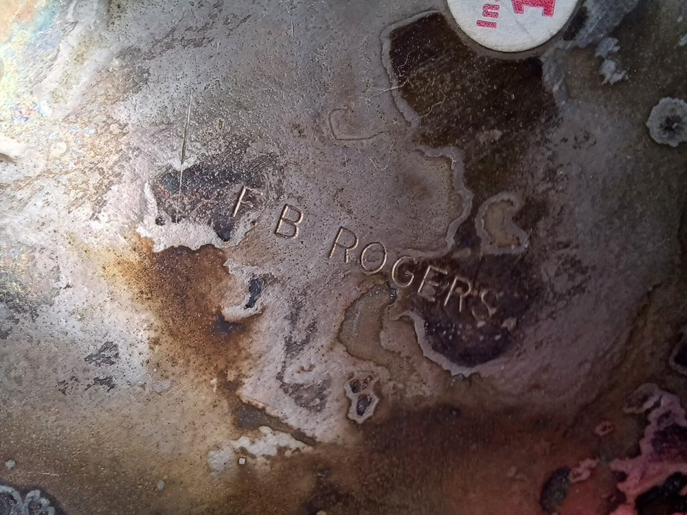 F B Rogers Silver Company Silver Pitcher Handle & Footed