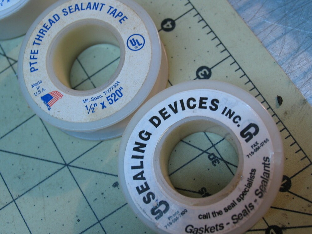 8 rolls Teflon Thread Sealing Tape, PTFE (1"+1/2" rolls)