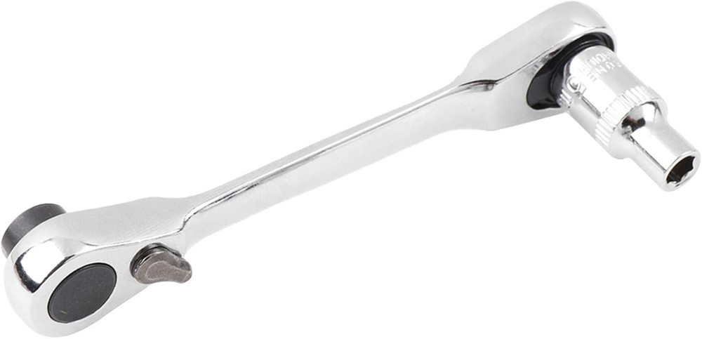 1/4" Mini Double Head Ratchet Wrench 72 Tooth Socket & Bit Driver Tool Silver