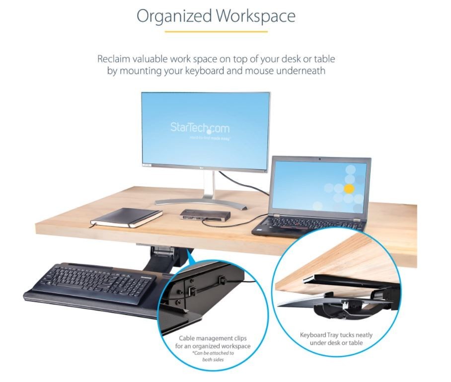 StarTech Under Desk Keyboard Tray