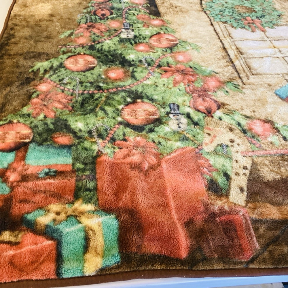 Throw Blanket Christmas Tree Star ,60x47 Soft