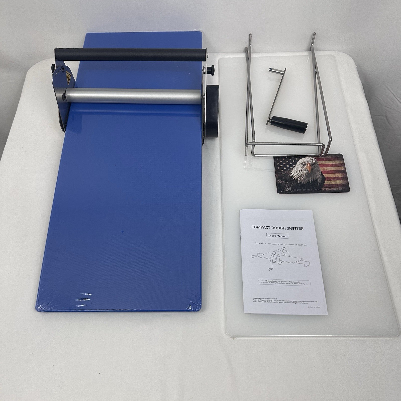 12” Folding Dough Sheeter Machine w/ 2 Rolling Boards Stainless Steel Thickness