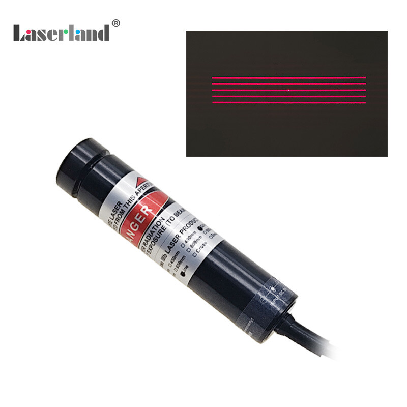 650nm Red 5/7/11 Parallel Lines DOE Diffraction Grating Laser 3D Structural