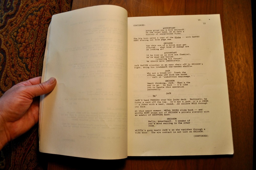 BATMAN Sam Hamm Warner Bros. Screenplay 3rd DRAFT February 29th 1988