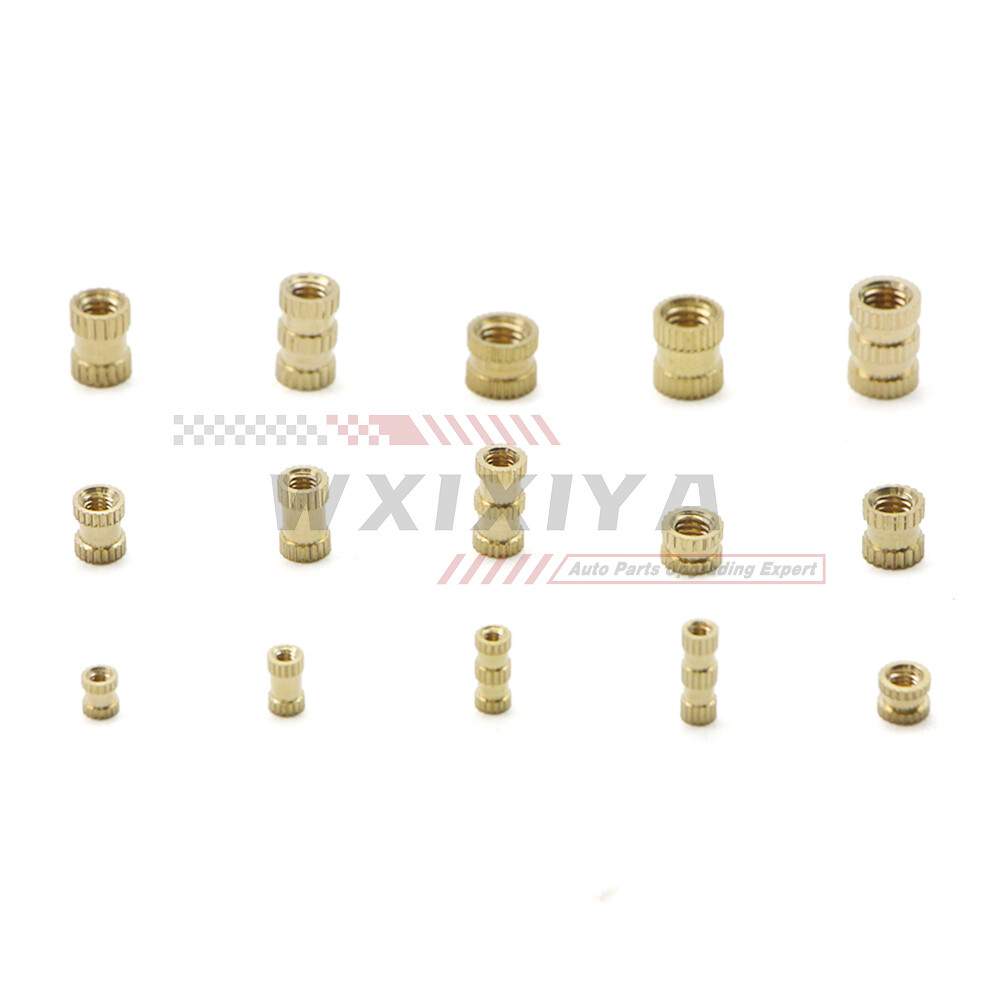 370 Pieces M2-M5 Solid Brass Knurled Nut Injection Thread Insert Fmbedded Nuts