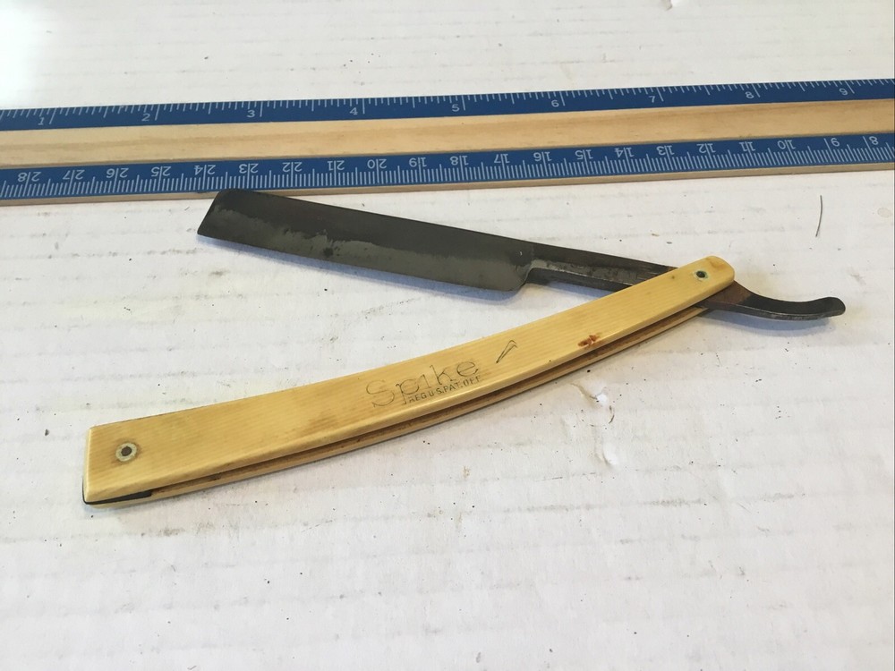 Vintage Spike Straight Razor Olean N.Y.