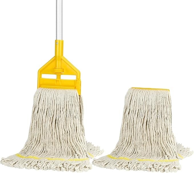 Commercial Mop Industrial Cotton Mop with Extra Replacement Mop Head