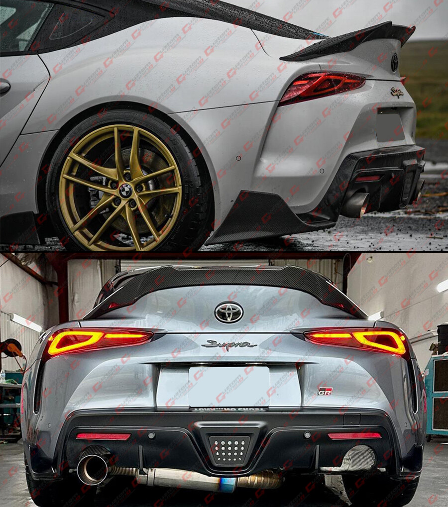 FOR 2020-2024 TOYOTA SUPRA A90 A91 CARBON FIBER JDM HIGHKICK TRUNK SPOILER WING