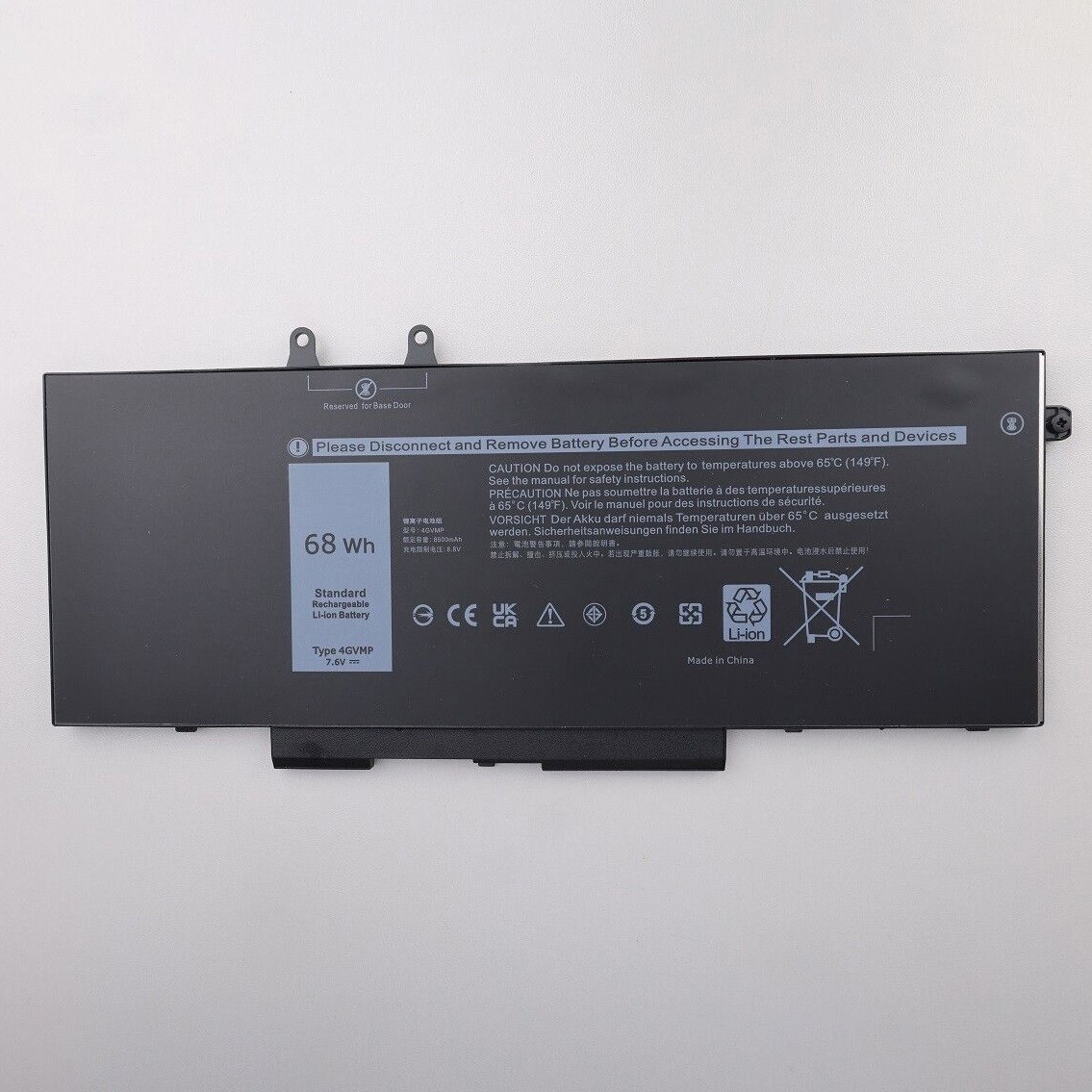 4GVMP Battery For Dell Latitude 5400 5500 Precision 3540 9JRYT C5GV2 Laptop 68Wh
