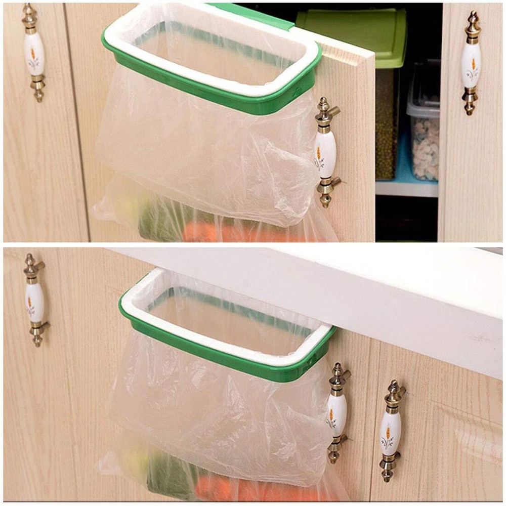 Office Garbage Bag Holder with Trash Bin Storage Rack
