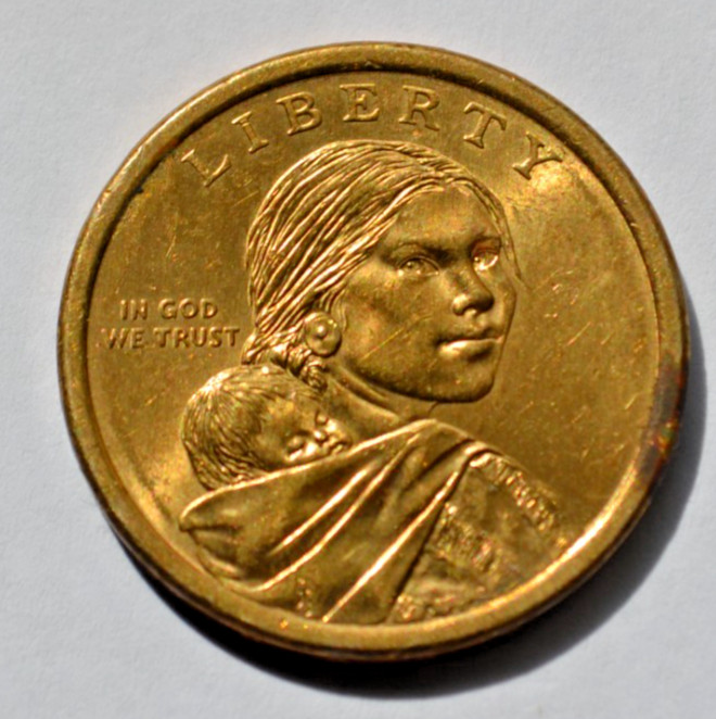 2010 D Haudenosaunee  One Dollar Coin , circulated