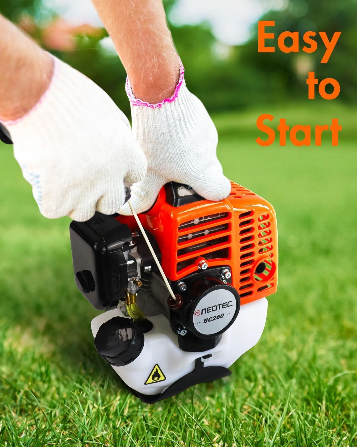 26CC 3-In-1 Gas String Trimmer Lawn Mower 2-Cycle Brush Cutter Weed Eater Wacker