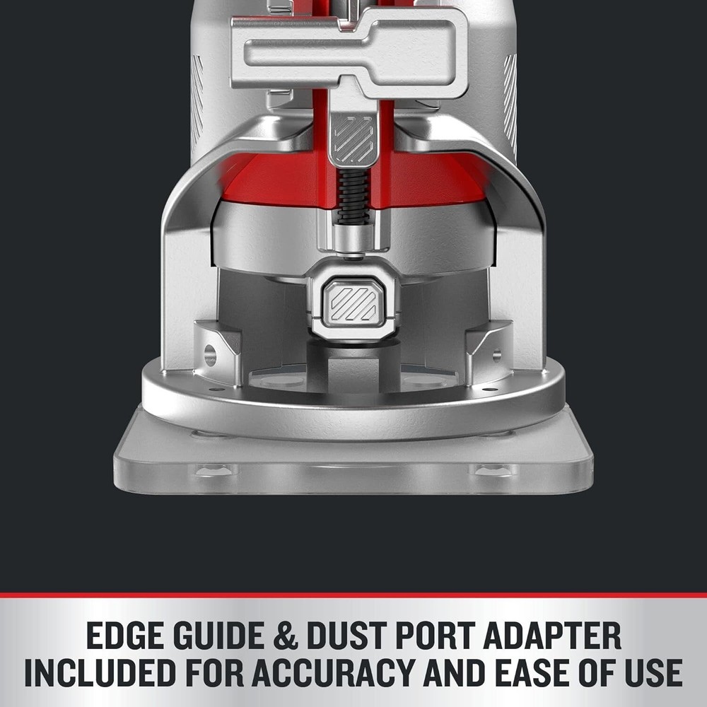 V20 Router Tool, Cordless, Variable Speed, Fixed Base Router with Depth