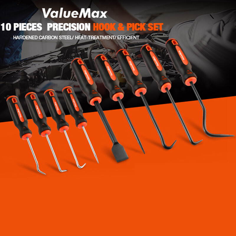 ValueMax 10PCS Precision Hook and Pick Set with Scraper Removal Puller Hooks Set