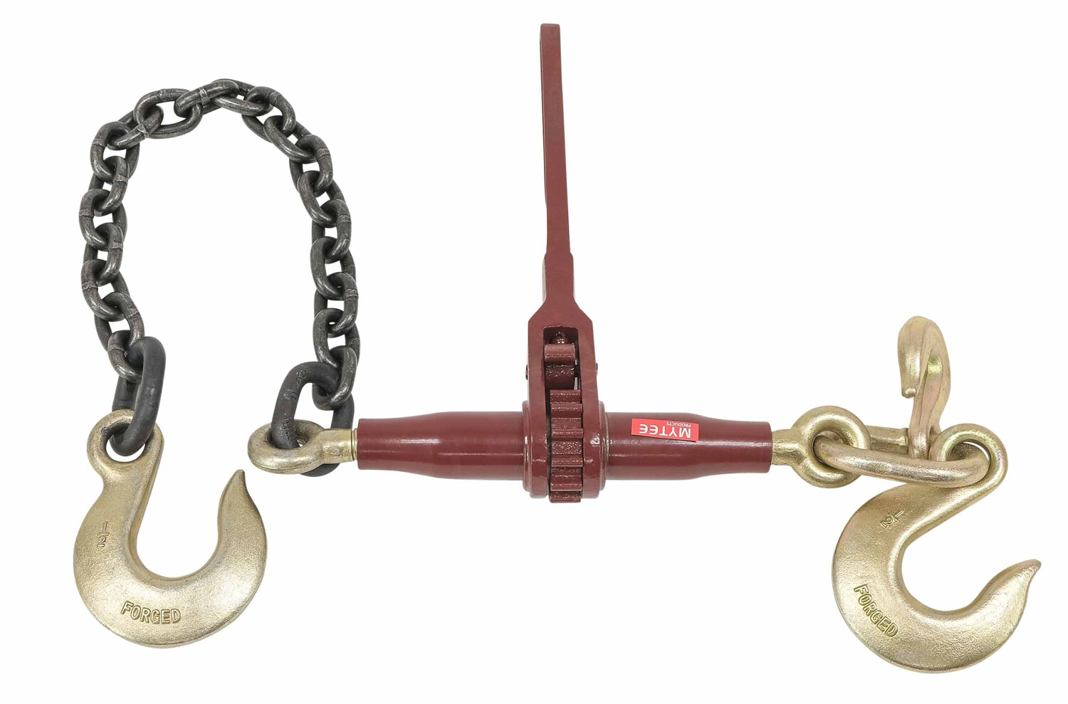 (4 Pack) Ratchet Pro Binder w/ 3/8" Grab & 1/2" Sling Hook, & 2' G8 Chain & 1...