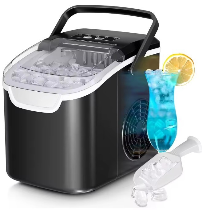 Countertop Ice Maker Machine Portable 26lb/Day Fast Ice Cube Maker