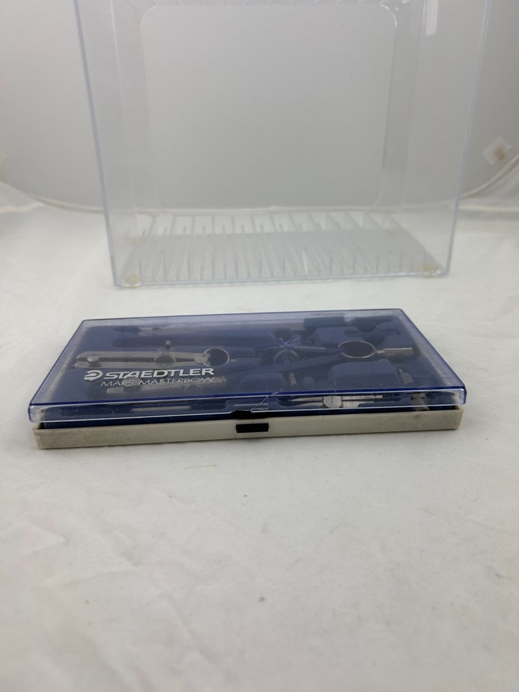 6-Piece Staedtler Mars Superbow Compass Set Germany Drafting Tools Vintage NOTE