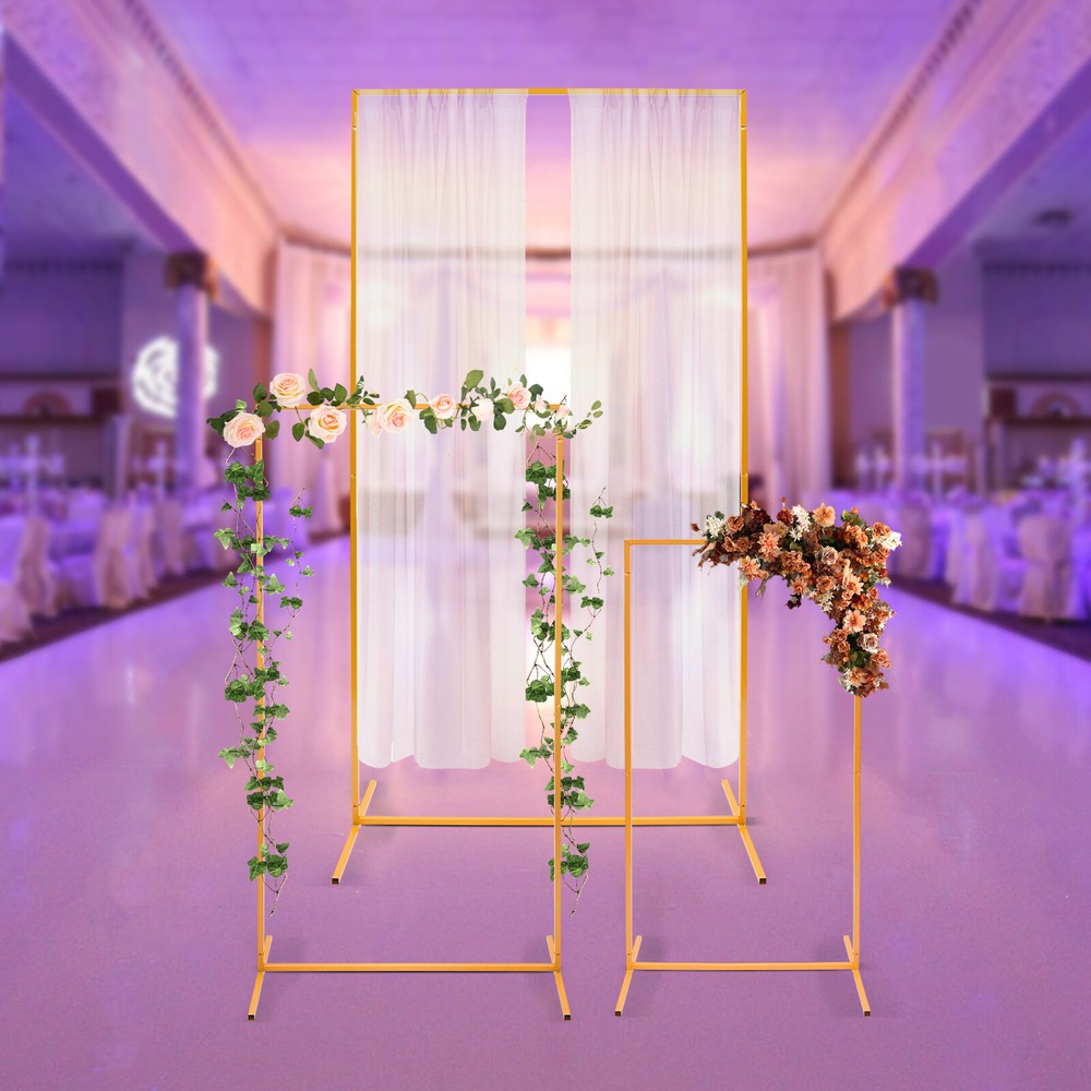 3Pcs Metal Backdrop Stand Wedding Stand Rectangular Frame For Party Decoration