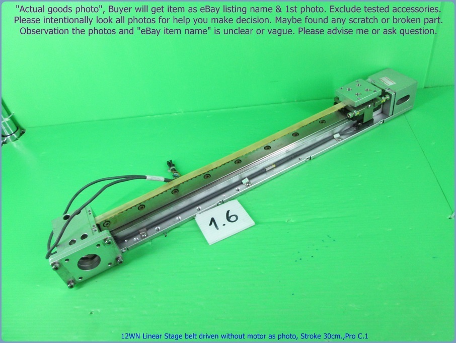 Linear drivenbelt driven as photo, Stroke 30cm., Mini CNC/3D Printer, Promotion.