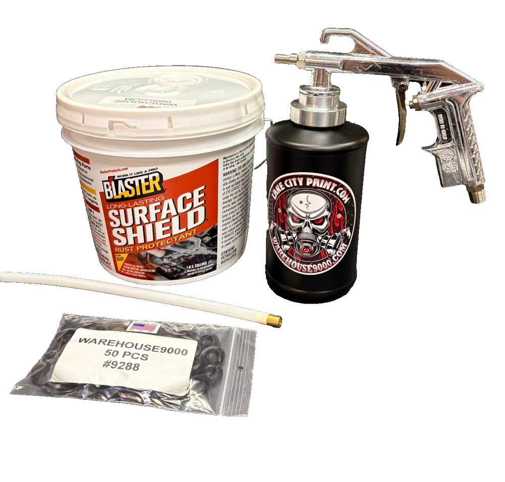 Amber PB Blaster Semi-Pro Undercoating Gun - Straight Wand Kit (1 B Quart)