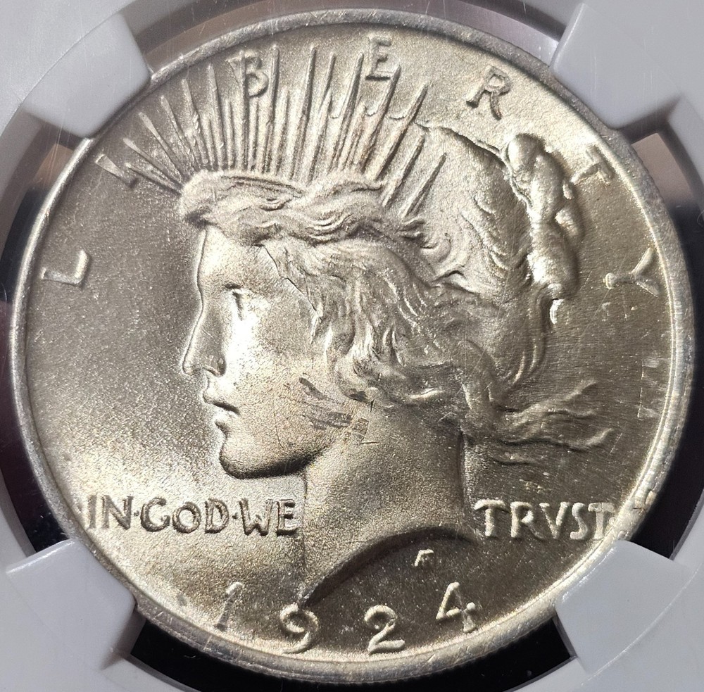 1924 Peace Dollar MS-66 NGC VIDEO