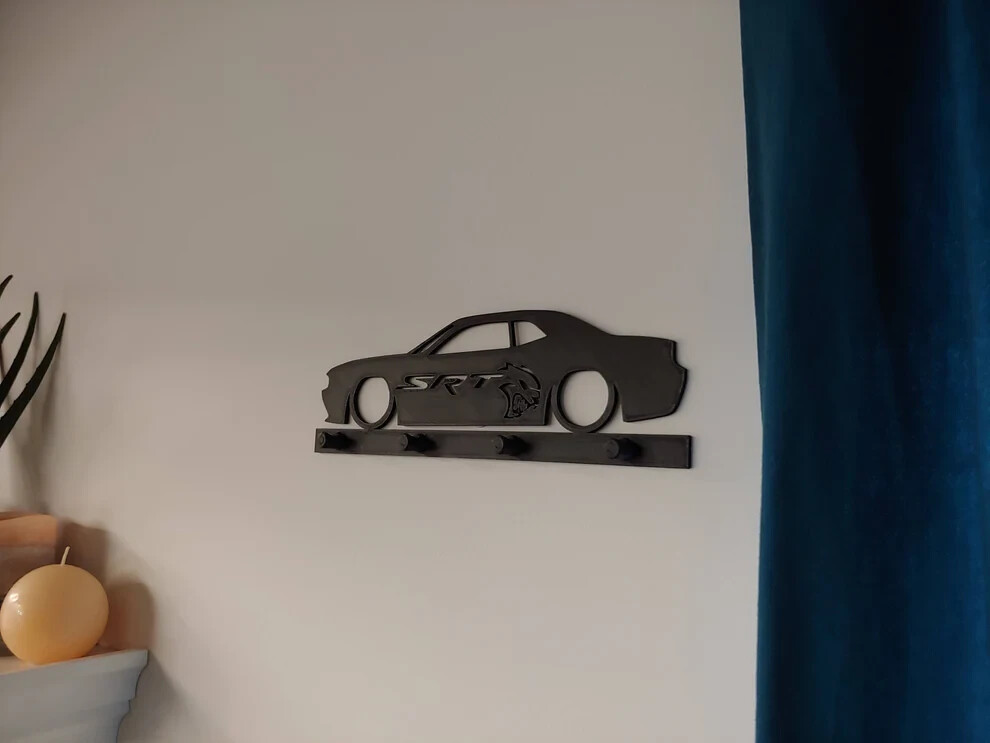 Dodge Challenger srt  | key organizer | wall mounted key rack |