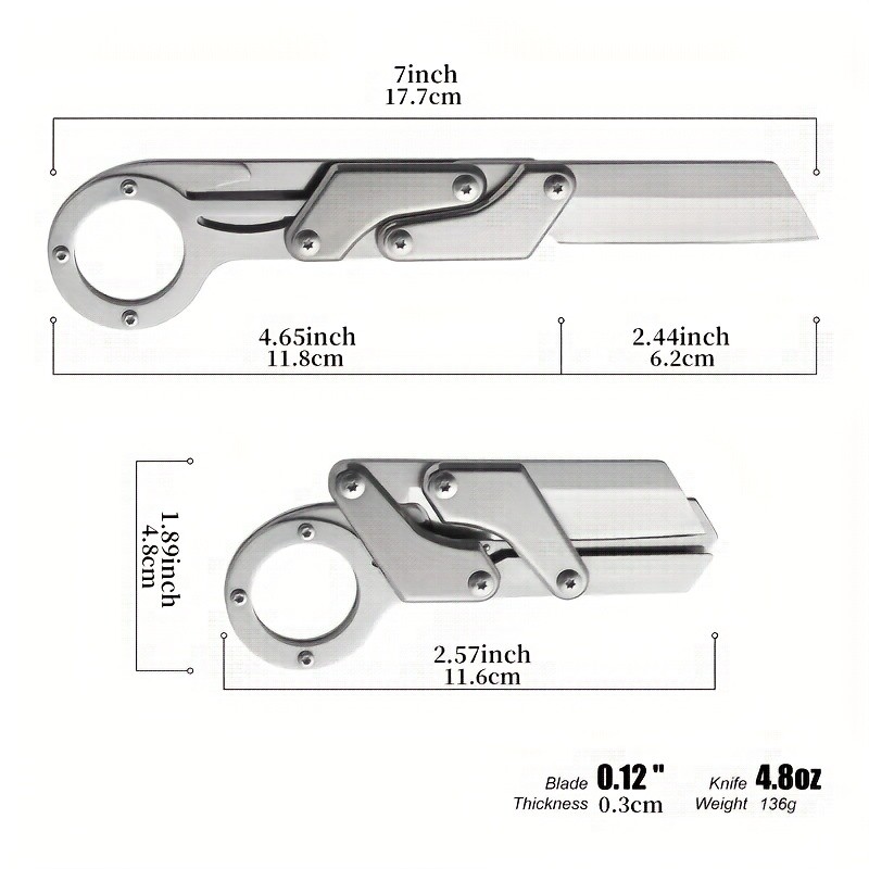 Creative Transforming Small Folding Knife for Survival