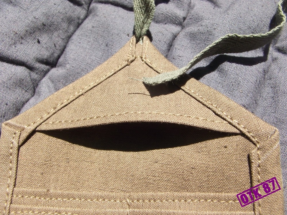6 pocket cotton duck sewing pouch Red Army WW2. Reproduction