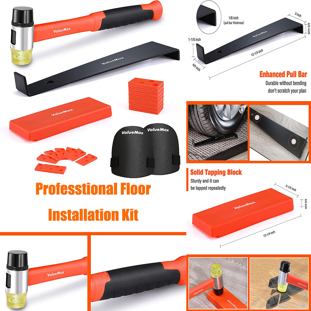 ValueMax Laminate Wood Flooring Installation Kit with Solid Tapping Block NEW