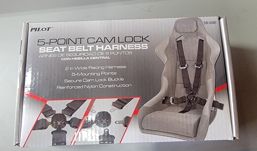 Pilot 5-Point Cam Lock Seat Belt Harness