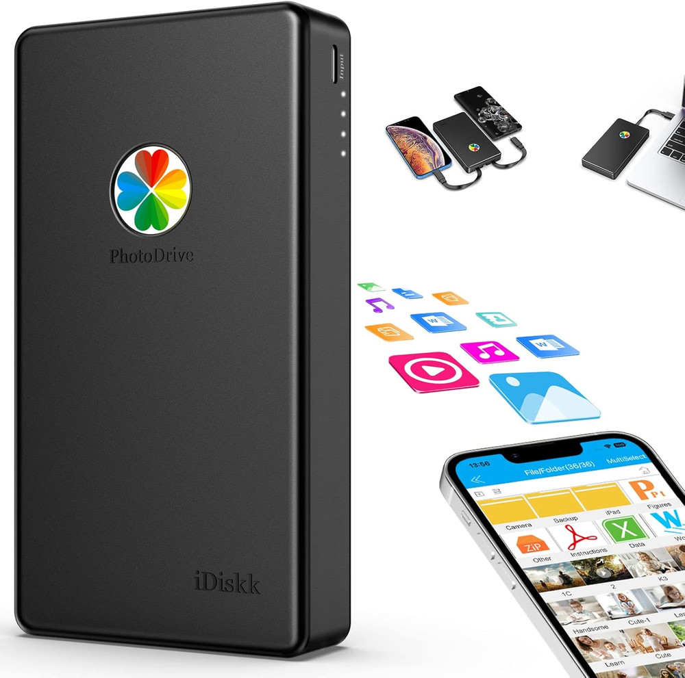 App-Le Certified, 2TB External Hard Drive,For Iphone Ipad Android Phones,Macbook
