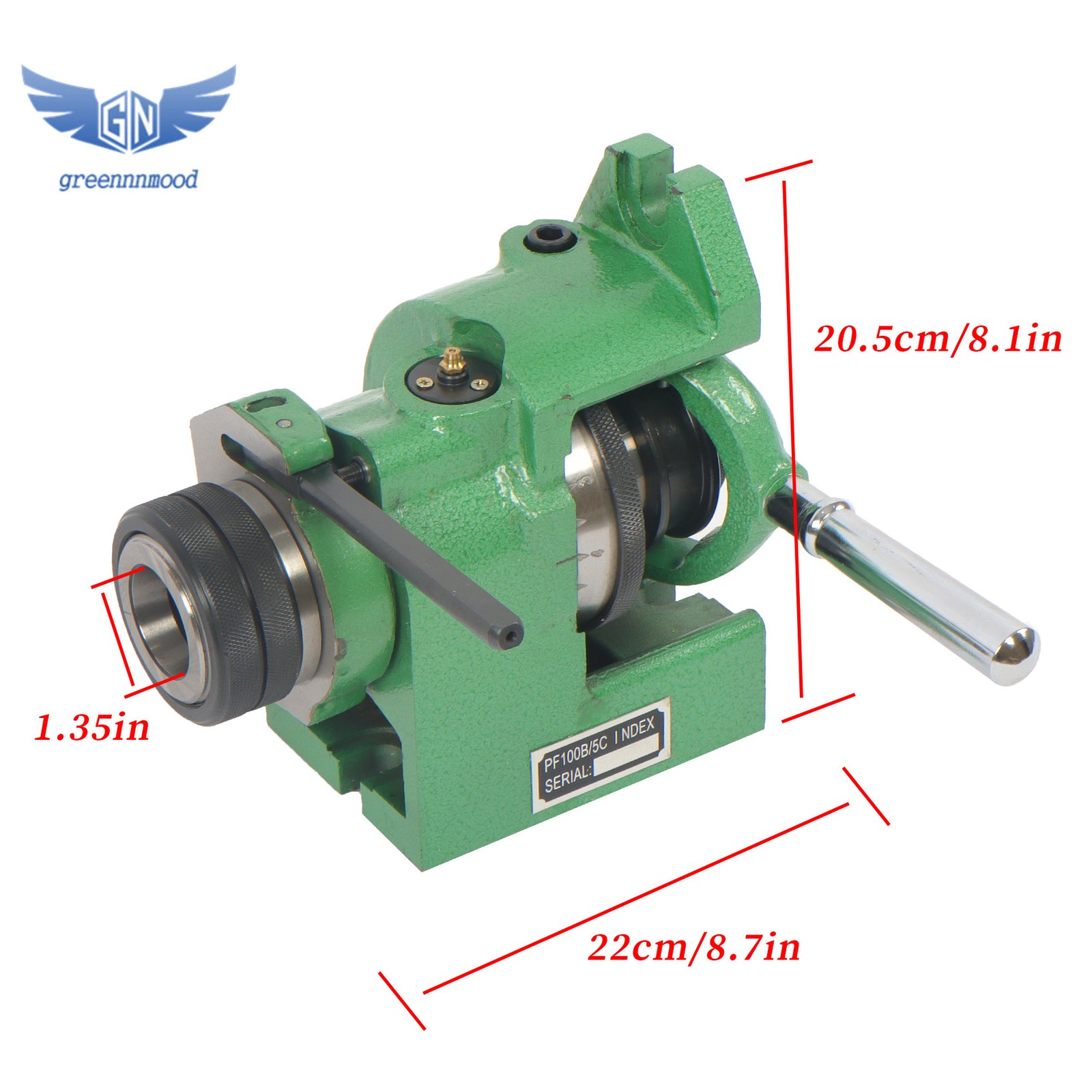 Vertical Horizontal 5C Collet Spin Index Fixture Milling New