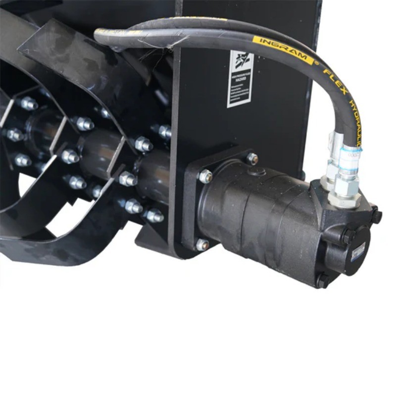 Landy Attachment 72" Skid Steer Soil Cultivator Light Duty Hydraulic Roto Tiller