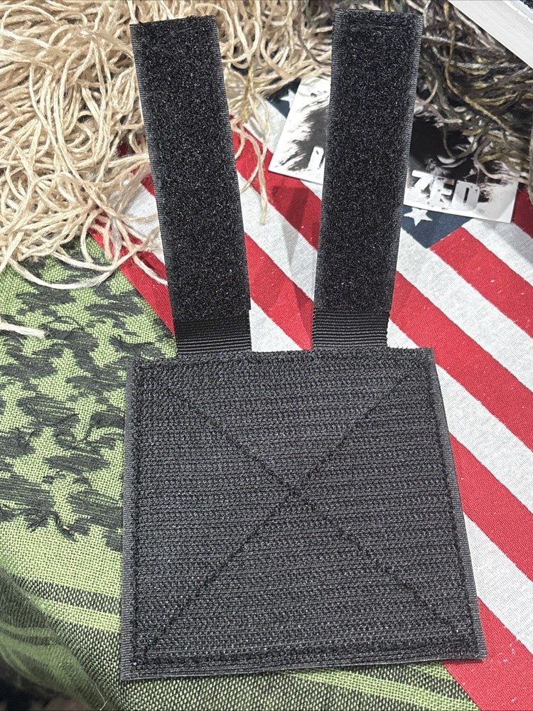 2 Pk. Patch Panel Loop Front Hook Back And Molle Straps Panel for Patches 4x4”